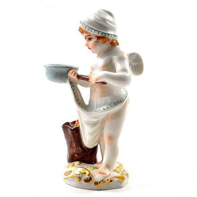  Meissen Meissen Porcelain Figurine of a Cupid as a Cook