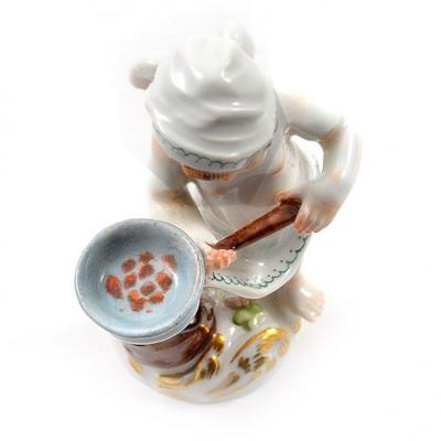  Meissen Meissen Porcelain Figurine of a Cupid as a Cook