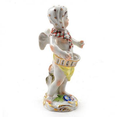  Meissen Meissen Porcelain Figurine of a Cupid as an Egg Seller