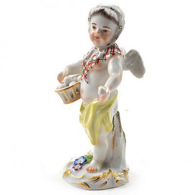  Meissen Meissen Porcelain Figurine of a Cupid as an Egg Seller