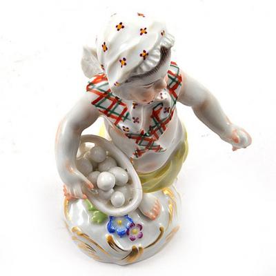  Meissen Meissen Porcelain Figurine of a Cupid as an Egg Seller