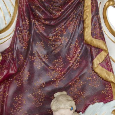  Meissen Pair of porcelain wall sconces by Meissen