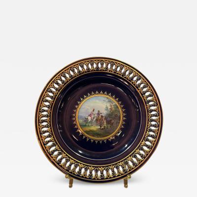  Meissen Porcelain Manufactory A MEISSEN PORCELAIN RETICULATED PLATE 19TH CENTURY