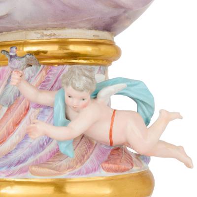  Meissen Porcelain Manufactory Antique Meissen Porcelain Elements Ewer Emblematic of Air