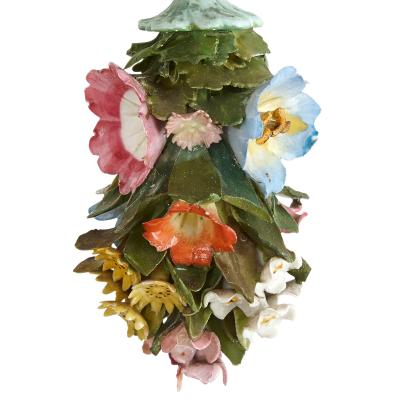  Meissen Porcelain Manufactory Large Rococo style porcelain chandelier by Meissen