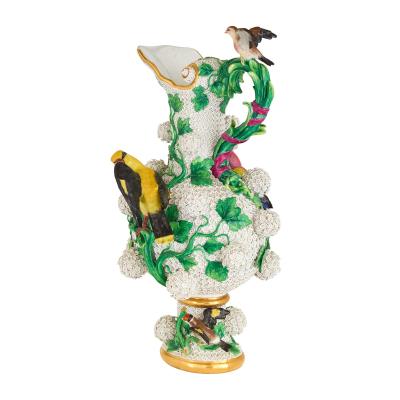  Meissen Porcelain Manufactory Large antique Schneeballen porcelain ewer by Meissen