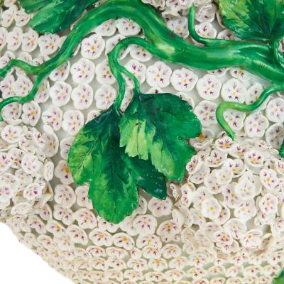  Meissen Porcelain Manufactory Large antique Schneeballen porcelain ewer by Meissen