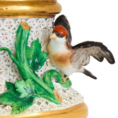  Meissen Porcelain Manufactory Large antique Schneeballen porcelain ewer by Meissen