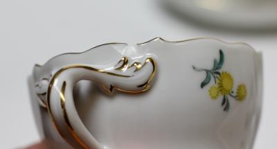  Meissen Porcelain Manufactory Meissen Porcelain Coffee Set for 6 1920s Germany