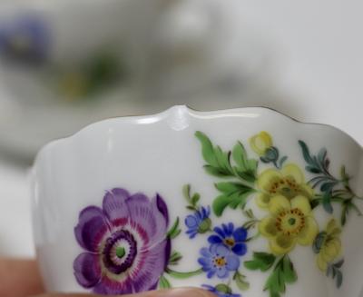  Meissen Porcelain Manufactory Meissen Porcelain Coffee Set for 6 1920s Germany