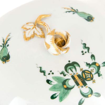  Meissen Porcelain Manufactory Meissen Porcelain Green Dragon Coffee Service