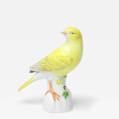  Meissen Porcelain Manufactory Meissen Porcelain Miniature Canary Bird Figurine 20th Century Germany