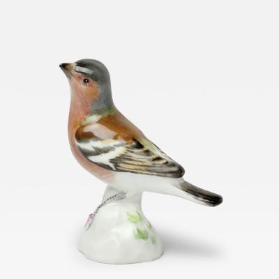  Meissen Porcelain Manufactory Meissen Porcelain Miniature Finch Bird Figurine 20th Century Germany