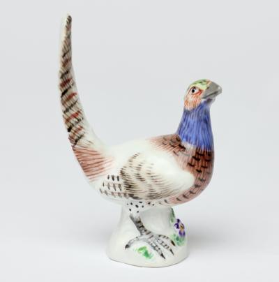  Meissen Porcelain Manufactory Meissen Porcelain Miniature Pheasant Bird Figurine 20th Century Germany