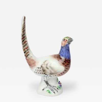  Meissen Porcelain Manufactory Meissen Porcelain Miniature Pheasant Bird Figurine 20th Century Germany