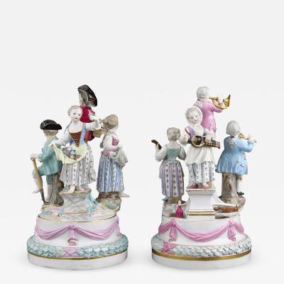  Meissen Porcelain Manufactory Meissen Porcelain Revelry Groups