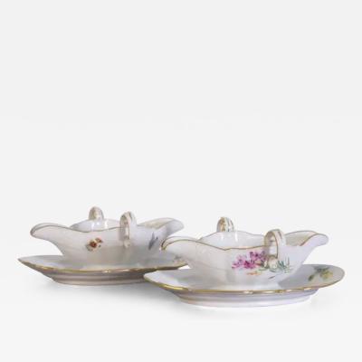  Meissen Porcelain Manufactory Pair of Meissen Legume Dishes from the Marcolini Period 18th Century