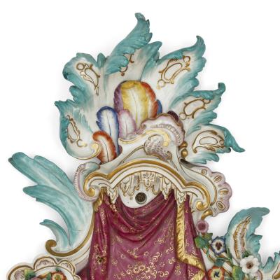  Meissen Porcelain Manufactory Pair of antique porcelain sconces by Meissen