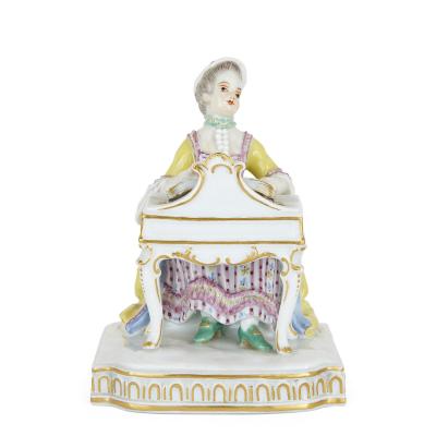 Meissen Porcelain Manufactory Set of five allegorical porcelain sculptures by Meissen