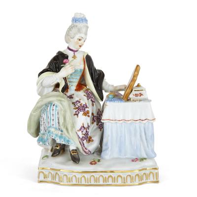  Meissen Porcelain Manufactory Set of five allegorical porcelain sculptures by Meissen