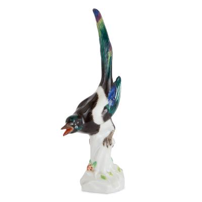  Meissen Porcelain Manufactory Set of three German porcelain bird figures by Meissen