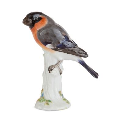  Meissen Porcelain Manufactory Set of three German porcelain bird figures by Meissen