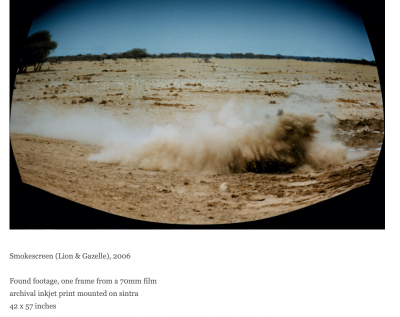  Melissa Dubbin and Aaron S Davidson Smokescreen Lion Gazelle Melissa Dubbin and Aaron S Davidson