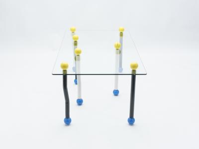  Memphis Design Large Italian coffee table style of Memphis Milano 1990s