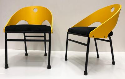  Memphis Design Memphis Group 1980s Post Modern Memphis Style Chairs 3 Pairs Available