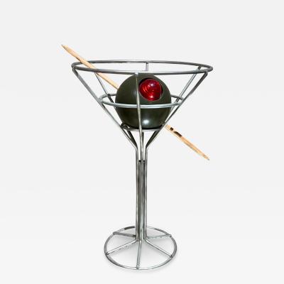  Memphis Design Memphis Group 1993 Martini Olive Chrome Bar Lamp by David Krys
