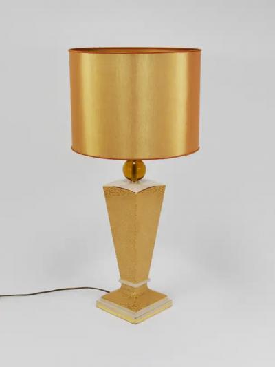  Memphis Milano Post Modern Memphis Art Deco Style Porcelain Table or Side Lamp Italy 1980s
