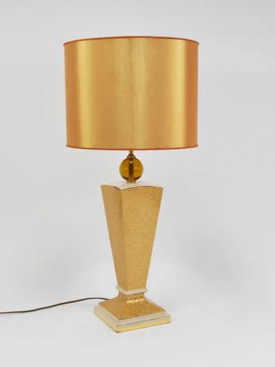  Memphis Milano Post Modern Memphis Art Deco Style Porcelain Table or Side Lamp Italy 1980s