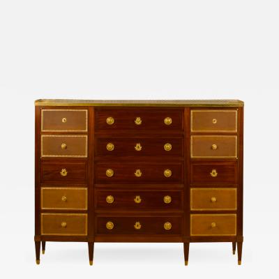  Mercier Fr res A French Directoire style mahogany office cabinet signed Mercier circa1910