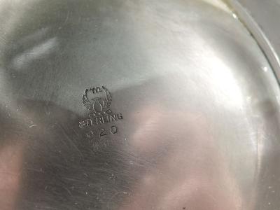  Meriden Britannia Company Large Antique American Edwardian Art Nouveau Sterling Silver Basket