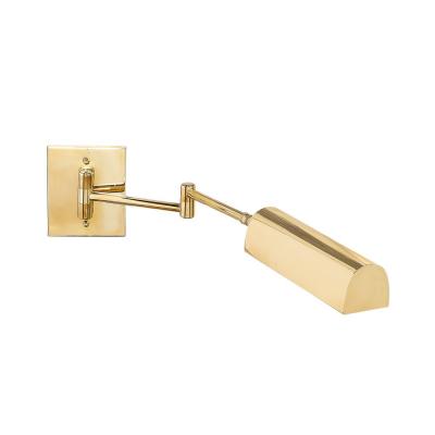  Metalarte Mid Century Modernist Hansen Retractable Brass Metal Sconce by Metalarte