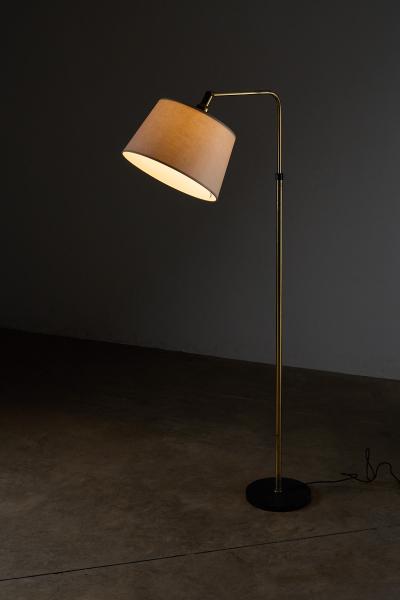  Metalarte Model 3396 Adjustable Brass Floor Lamp 1960s