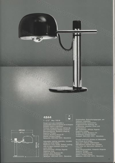 Metalarte Model 4844 Table Lamp by Enrique Franch