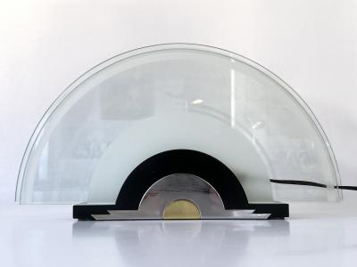  Metalarte Spain Rare Postmodern Table Lamp Rising Sun by Metalarte Spain 1980s