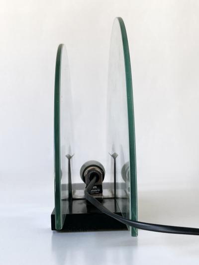  Metalarte Spain Rare Postmodern Table Lamp Rising Sun by Metalarte Spain 1980s