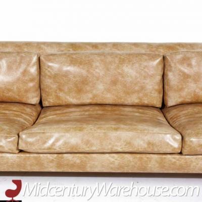  Metropolitan Furniture Metropolitan Mid Century Bronze Base Sofa