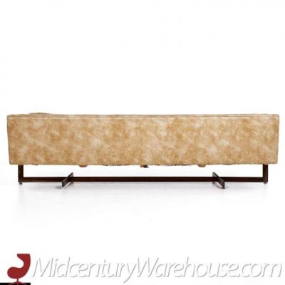  Metropolitan Furniture Metropolitan Mid Century Bronze Base Sofa