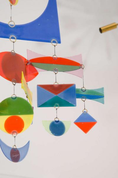 Michael Francis Higgins 24 Piece Glass Mobile By Michael and Francis Higgins