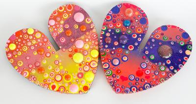  Michael Gitter Acrylic Epoxy Love Sculpture Artists Michael Gitter and Jillian Whelan