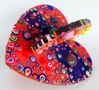  Michael Gitter Acrylic Epoxy Love Sculpture Artists Michael Gitter and Jillian Whelan