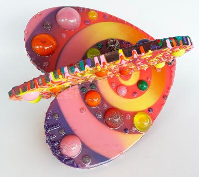  Michael Gitter Acrylic Epoxy Love Sculpture Artists Michael Gitter and Jillian Whelan