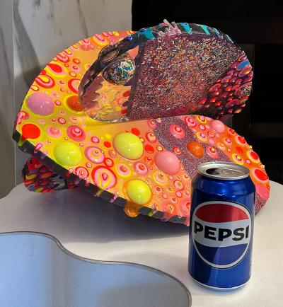  Michael Gitter Acrylic Epoxy Resin Love Sculpture Artists Michael Gitter and Jillian Whelan