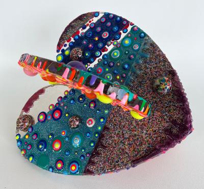  Michael Gitter Acrylic Epoxy Resin Love Sculpture Artists Michael Gitter and Jillian Whelan