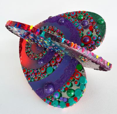  Michael Gitter Acrylic Epoxy Resin Love Sculpture Artists Michael Gitter and Jillian Whelan