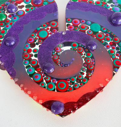  Michael Gitter Acrylic Epoxy Resin Love Sculpture Artists Michael Gitter and Jillian Whelan