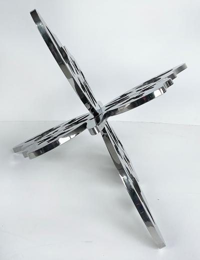  Michael Gitter Monumental Stainless Steel Butterfly Sculpture in Two Parts by Michael Gitter